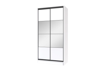 Фото Шкаф-купе двухдверный 1200х600х2400 ДСП + Зеркало Серебро, нимфея альба