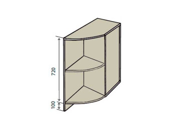 Фото Н17R Полки угловые