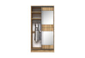Image 5 - Шкаф-купе двухдверный 1200х600х2400 ДСП + Зеркало Серебро, дуб аппалачи