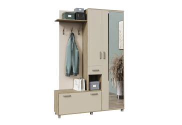 Фото Прихожая Svit Mebliv Реприза 140 см, дуб белый / сатин