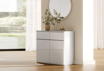 Фото Комод 2дв 2шх Белый глянец