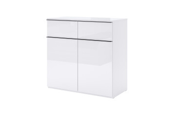 Фото Комод 2дв 2шх Белый глянец