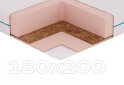Изображение 112019 - Кровать-подиум МироМарк Тони с матрасом VitalCo 180x200 подъёмная с каркасом, оливка