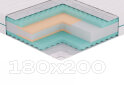 Изображение 112023 - Кровать-подиум МироМарк Тони с матрасом Mint Touch 180x200 подъёмная с каркасом, оливка