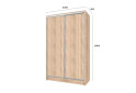Фото 7 - Шкаф-купе Киевский стандарт 2Д 1500х2400х600 ДСП дуб сонома