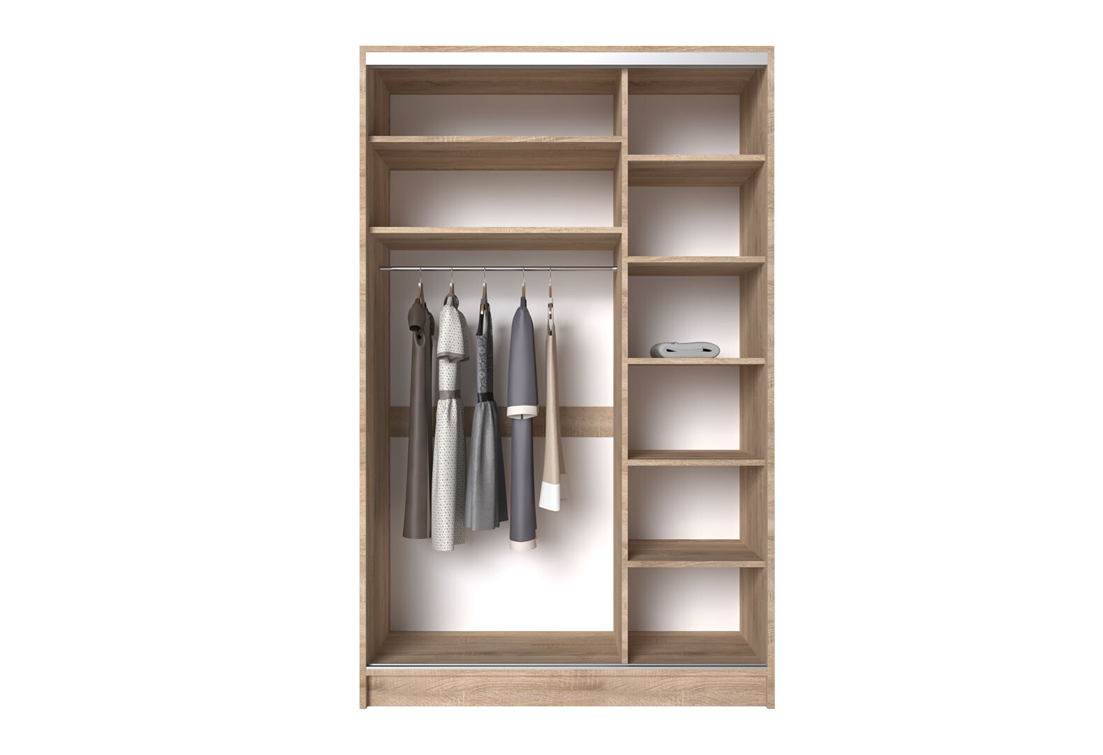 Фото 6 - Шкаф-купе Киевский стандарт 2Д 1500х2400х600 ДСП дуб сонома