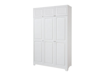 Фото Шкаф Вип-Мастер Мадрид 3-дверный с антресолью V.2 152 см, белый