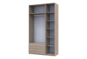 Фото 8 - Шкаф Doros Лукас 3-дверная с антресолью 135 см дуб сонома