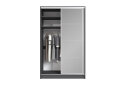 Image 5 - Шкаф-купе Киевский стандарт 2Д 1500х2400х600 Комб 7_7/2 Зеркало Графит, антрацит