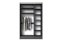 Image 6 - Шкаф-купе Киевский стандарт 2Д 1500х2400х600 Комб 7_7/2 Зеркало Графит, антрацит
