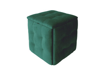 Фото Пуф-трансформер Креденс Фениче 5в1 50x50 см, Чорний метал / Зелений