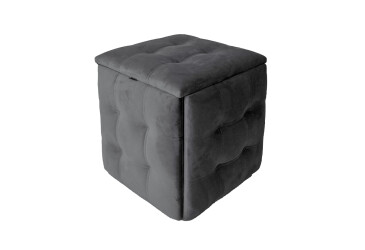 Фото Пуф-трансформер Креденс Фениче 5в1 50x50 см, Чорний метал / Серый