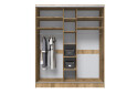 Фото 7 - Шафа-купе Київський стандарт 3Д 2000х2400х600 дуб аппалачі, 3 дзеркала комбінованих
