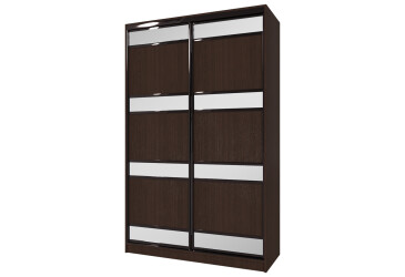 Фото Шафа-купе Мебель Стар 2-дверый 1500х2400х600 фасад комби, венге магия