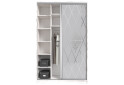 Фото 5 - Шафа-купе Мебель Стар 2-дверый 1500х2400х600 с зеркалом и фасадом Худ.мат, аляска серая