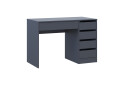 Фото 5 - Стол письменный Креденс Фениче Эрго / Ergo 110x55 см правый с 5-ма ящиками Графит