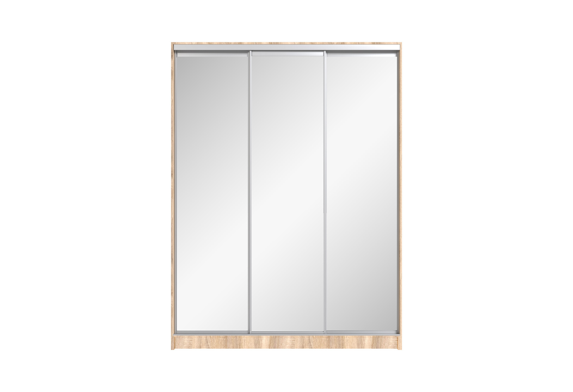 Фото 3 - Шафа-купе Мебель Стар 3-дверный 1800х2100х600 с зеркалами, дуб сонома
