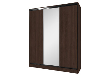Фото Шафа-купе Мебель Стар 3-дверный 2000х2100х600 с зеркалом, венге