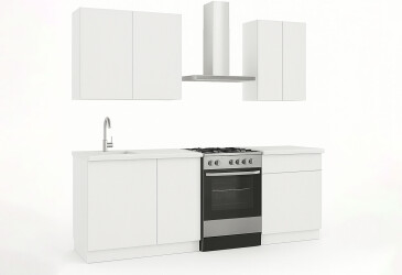 Фото Кухня Матина 1,3м Белый структурный new / белый структурный new Киевский стандарт