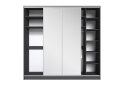 Image 5 - Шкаф-купе Киевский Стандарт 4Д 2500х2400х600 зеркало + Комб 7_7/9 ДСП, антрацит
