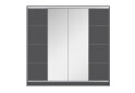 Image 4 - Шкаф-купе Киевский Стандарт 4Д 2500х2400х600 зеркало + Комб 7_7/9 ДСП, антрацит