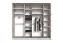 Image 7 - Шкаф-купе Киевский Стандарт 4Д 2500х2400х600 Комб 14_14/1 ДСП + Дзеркало Срібло, кашемир