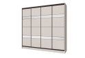 Image 1 - Шкаф-купе Киевский Стандарт 4Д 2500х2400х600 Комб 14_14/1 ДСП + Дзеркало Срібло, кашемир