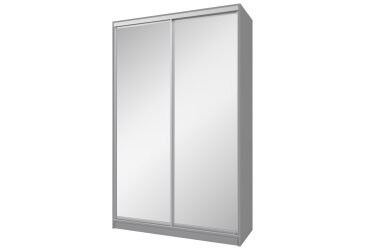 Image Шафа-купе MebelStar 2-дверна 1500х2400х600 із дзеркалами, сіра мишка