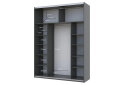 Image 5 - Шафа-купе Doros G-Caiser / Джі-Кейзер 2-дверна з дзеркалами 180 см, графіт