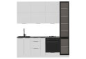 Image 2 - Кухня Мебель Стар Диплос / Diplos Blum 2.2 с витриной, аляска белая / белый глянец
