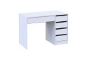 Image 5 - Стіл письмовий Kredens furniture Ерго / Ergo 110x55 см правий з 5-ма шухлядами Білий