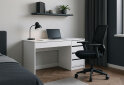 Image 2 - Стіл письмовий Kredens furniture Ерго / Ergo 110x55 см правий з 5-ма шухлядами Білий