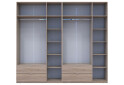 Фото 7 - Шафа Doros Лукас 6-дверна з антресоллю 270 см, дуб сонома