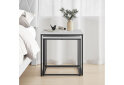 Зображення 5 - Стіл журнальний Kredens furniture квадратний 2 шт, 50 / 45 см, білий / ніжки чорні