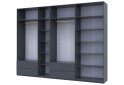 Фото 6 - Шкаф Doros Лукас 7-дверный с антресолью 315 см, графит