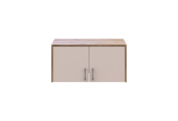 Фото Антресоль 2 ДСП 82х52х41 Дуб Артизан/Кашемир