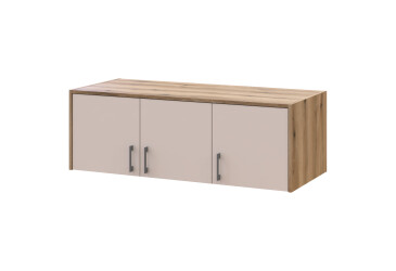 Фото Антресоль 3 ДСП 121х52х41 Дуб Артизан/Кашемир