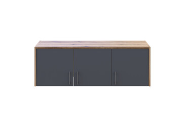 Фото Антресоль 3 ДСП 121х52х41 Дуб Артизан/Графит