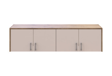 Фото Антресоль 4 ДСП 160х52х41 Дуб Артизан/Кашемир