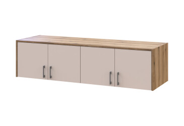 Фото Антресоль 4 ДСП 160х52х41 Дуб Артизан/Кашемир