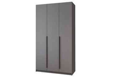 Image Шкаф Мебель Стар Оскар 3-дверный с ящиками 120 см Антрацит