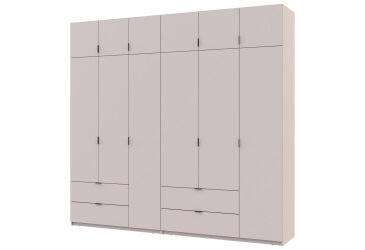 Image Шафа Doros Лукас 6-дверна з антресоллю 255 см, кашемір