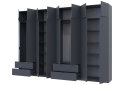 Image 3 - Шкаф Doros Лукас 8-дверный с антресолью 340 см, графит