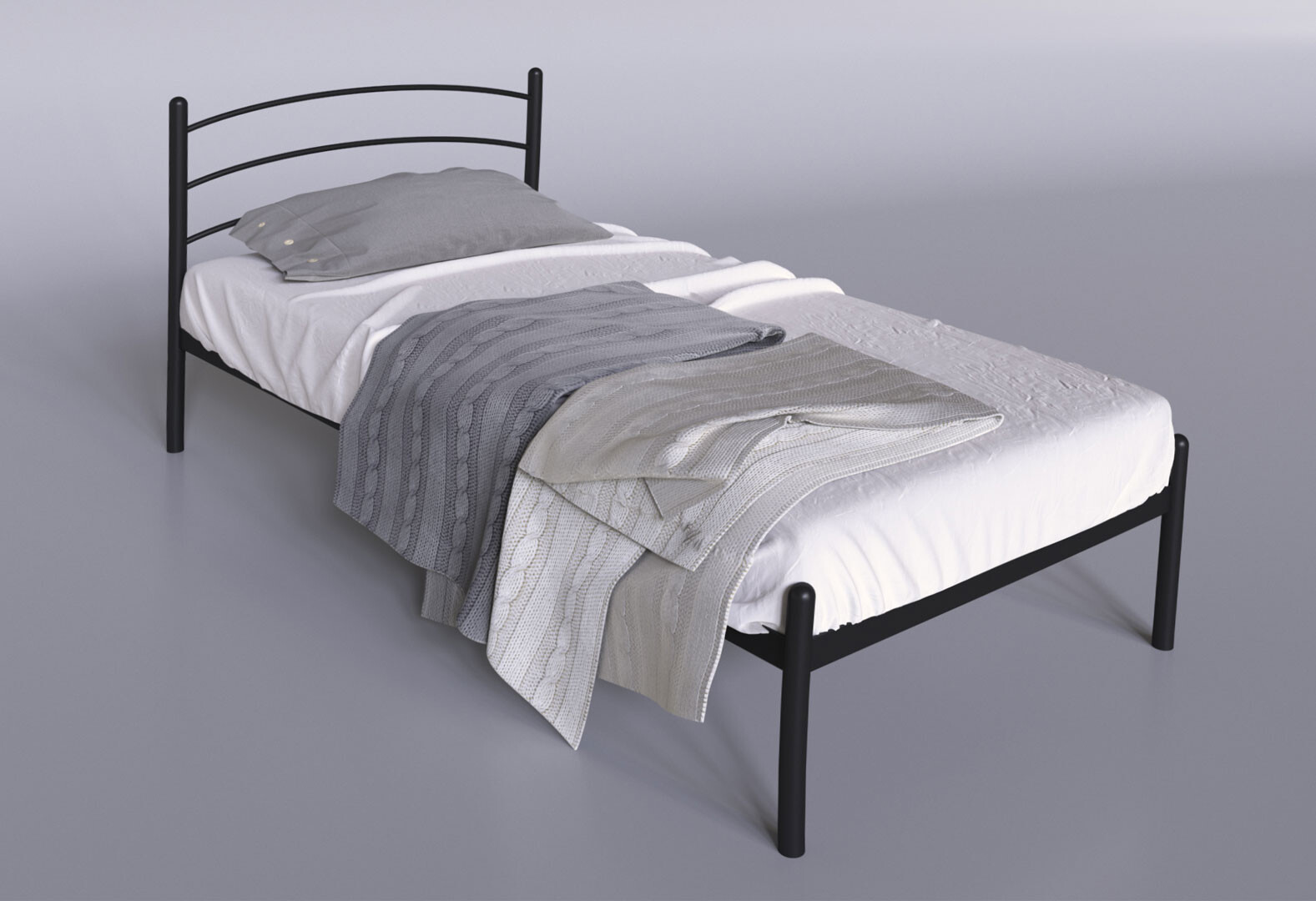 Фото 3 - Ліжко Tenero Маранта Міні металеве із вкладом метал + ДВП 90х190