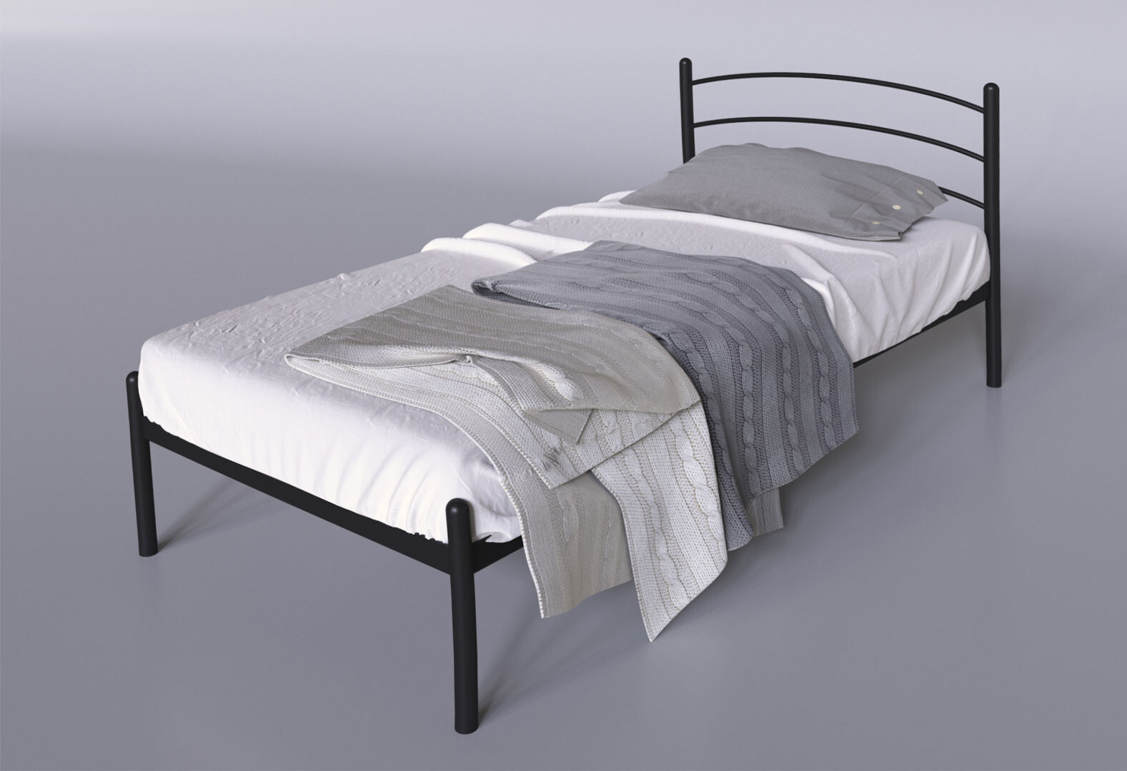 Фото 2 - Ліжко Tenero Маранта Міні металеве із вкладом метал + ДВП 90х190