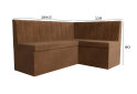 Image 7 - Кухонний куточок Kredens furniture Чикаго з нішею 165 см, коричневий (London 4)