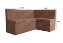Image 7 - Кухонний куточок Kredens furniture Чикаго з нішею 165 см, мокко (London 5)