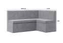 Image 7 - Кухонний куточок Kredens furniture Чикаго з нішею 165 см, сірий (London 15)