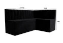 Image 7 - Кухонний куточок Kredens furniture Чикаго з нішею 165 см, чорний (London 17)