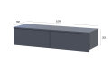 Image 7 - Стол туалетный Doros Левия с 2 ящиками 100 см, графит